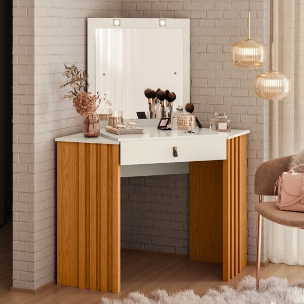 Camarim Canto Glitter Cinamono/Off White - MÓVEIS ALBATROZ