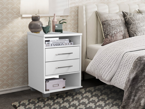 Mesa de cabeceira Valente – Branco