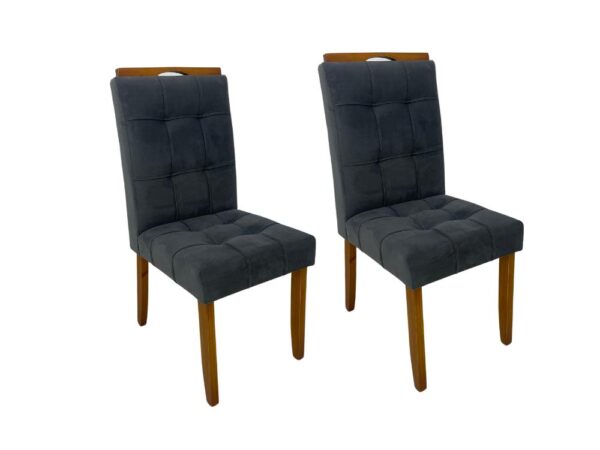 Conjunto Cadeiras Londres 2 unidades – Cinamomo/Cinza