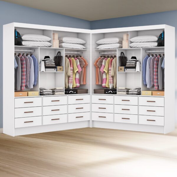 Closet 6 Portas Sevilha Branco - CARIOCA MÓVEIS