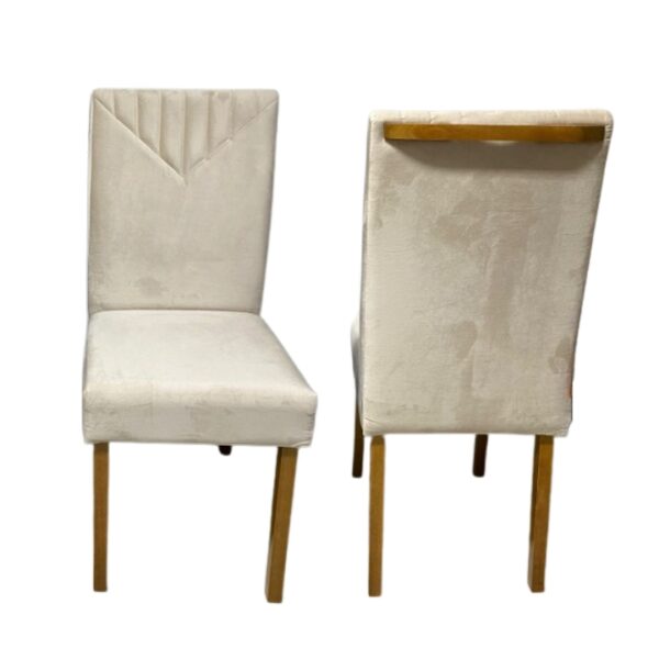 Kit 2 Cadeiras Siena Mel Naturale Bege - CLEFATOS DECOR