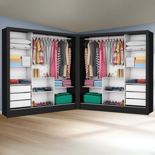 Closet Dubai/Santiago Plus Preto – CARIOCA MÓVEIS