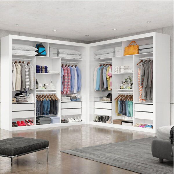 Closet Veneza/Clara/Berlim Plus Branco – CARIOCA MÓVEIS