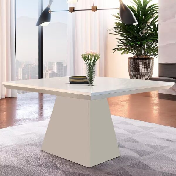 Mesa Luna 120 Canto Reto Off White – RUFATO