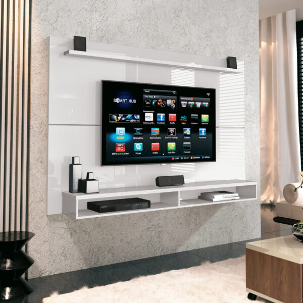 Painel até 65" Maxi Branco - EDN MÓVEIS