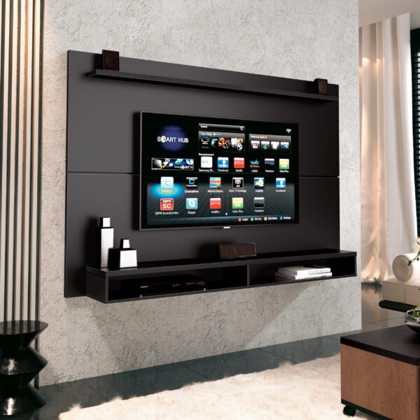 Painel até 65" Maxi Preto - EDN MÓVEIS