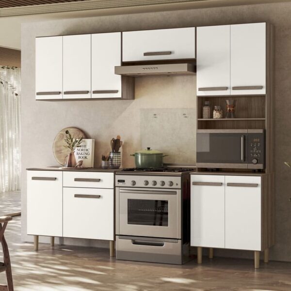 Cozinha Lemon Carvalho Nature/Off White Cristal – NICIOLI