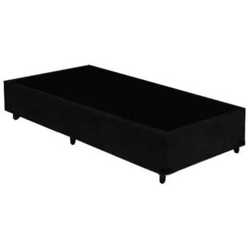 Base Box Solteiro Simples Avalon Corino Preto – AVALON COLCHÕES