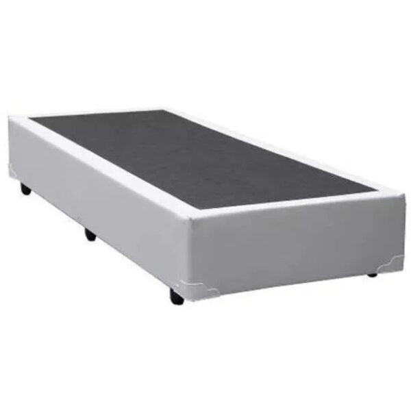 Base Box Solteiro Simples Avalon Corino Branco – AVALON COLCHÕES