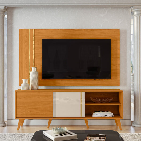 Combo até 65″ Cronos Cinamono/Off White – MADETEC