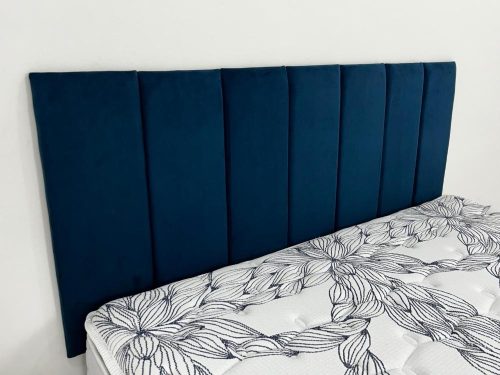 Cabeceira Clean Casal - Azul Veludo