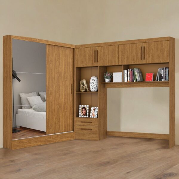 Modulado 4 Portas + Guarda-Roupa 2 Portas Santiago/Belém Plus Cinamono – CARIOCA MÓVEIS