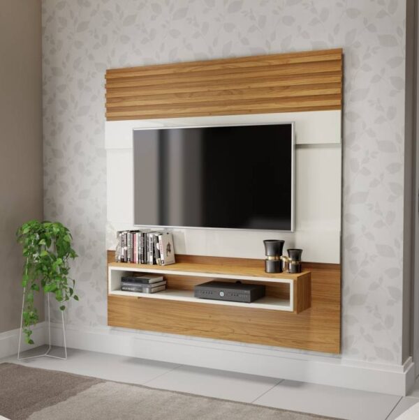 Painel até 55" Antix PA20 Off White/Freijó – DALLA COSTA