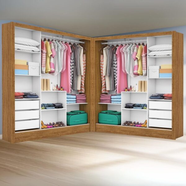 Closet Dubai/Santiago 1,79 m x 1,79 m Cinamono – CARIOCA MÓVEIS