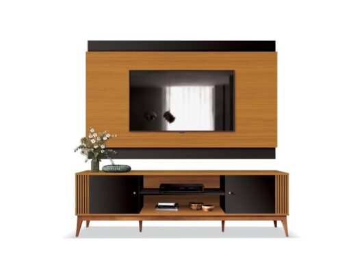 Rack Com Painel Legacy 2.0 75" - Cedro/Preto