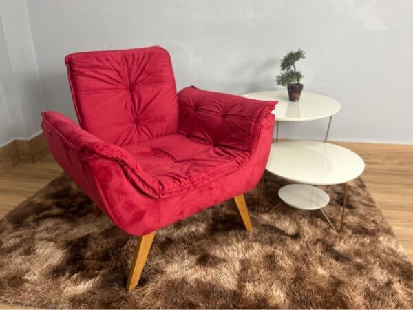 Poltrona Luna Innove - Vermelho Veludão
